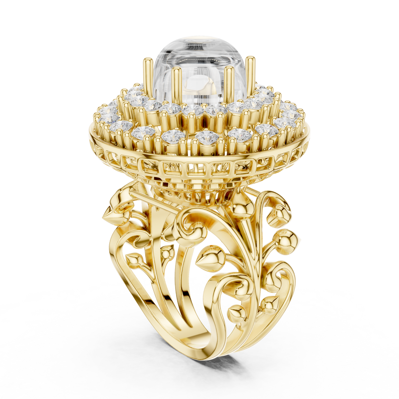Ladies Ring DDLR-748@7 - Yellow Gold - Image