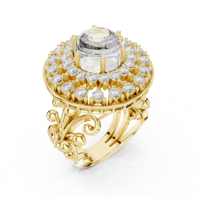 Ladies Ring DDLR-748@7 - Yellow Gold - Image