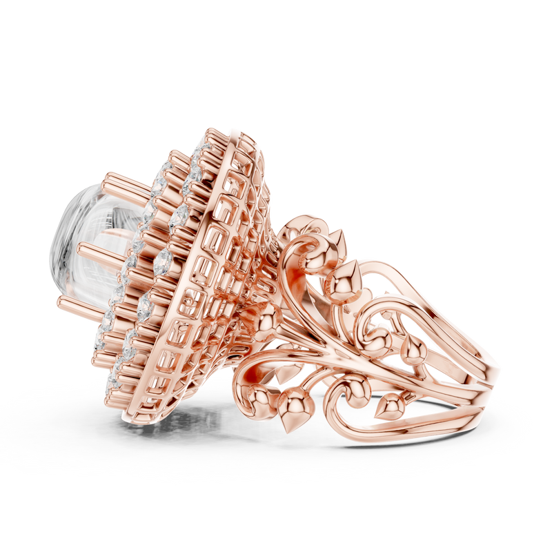 Ladies Ring DDLR-748@7 - Rose Gold - Image