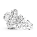 Ladies Ring DDLR-748@7 - White Gold - Image
