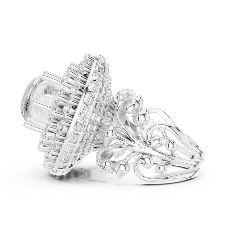 Ladies Ring DDLR-748@7 - White Gold - Image