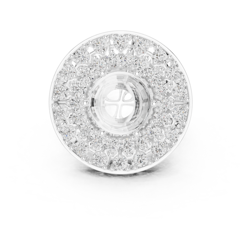 Ladies Ring DDLR-748@7 - White Gold - Image