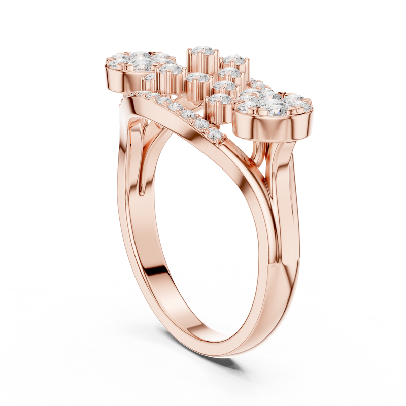 Ladies Ring DDLR-753@7 - Rose Gold - Image