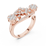 Ladies Ring DDLR-753@7 - Rose Gold - Image