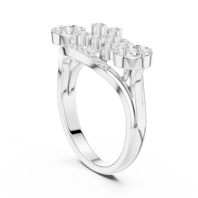 Ladies Ring DDLR-753@7 - White Gold - Image