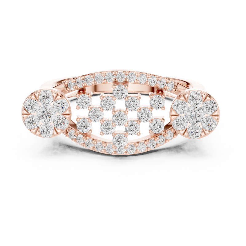 Ladies Ring DDLR-753@7 - Rose Gold - Image