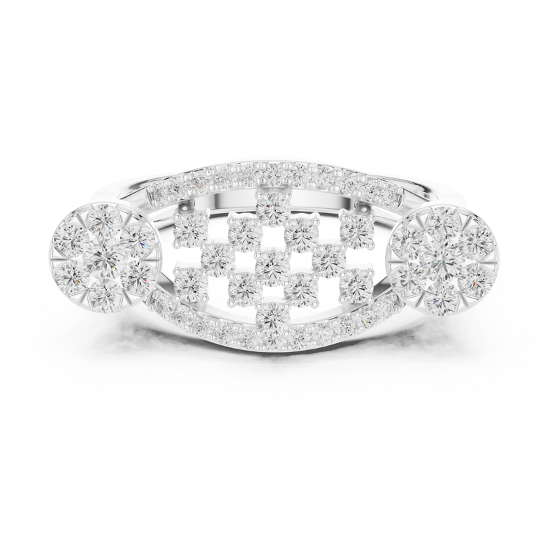 Ladies Ring DDLR-753@7 - White Gold - Image