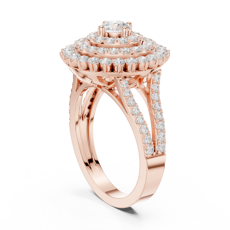 Ladies Ring DDLR-761@7 - Rose Gold - Image