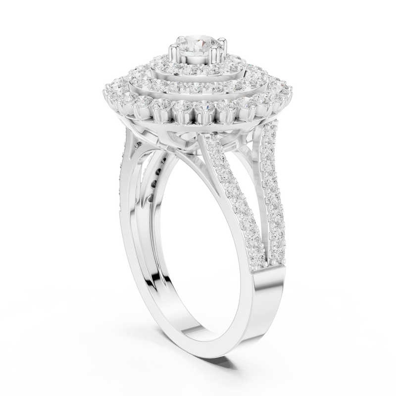 Ladies Ring DDLR-761@7 - White Gold - Image