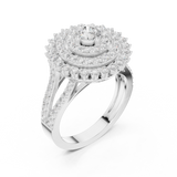 Ladies Ring DDLR-761@7 - White Gold - Image