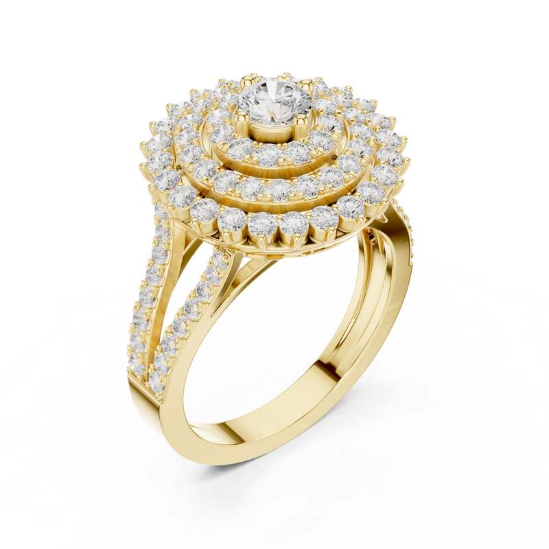 Ladies Ring DDLR-761@7 - Yellow Gold - Image