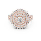 Ladies Ring DDLR-761@7 - Rose Gold - Image