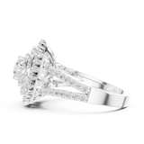 Ladies Ring DDLR-761@7 - White Gold - Image