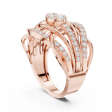 Ladies Ring DDLR-769@7 - Rose Gold - Image