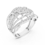 Ladies Ring DDLR-769@7 - White Gold - Image
