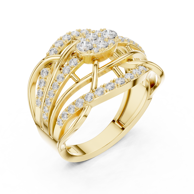 Ladies Ring DDLR-769@7 - Yellow Gold - Image