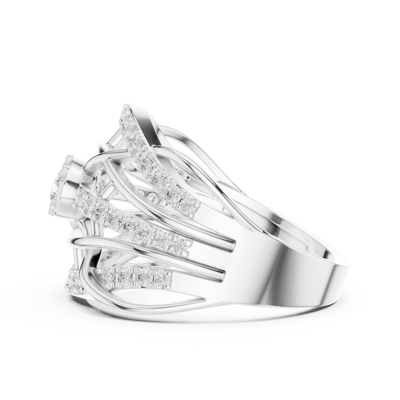 Ladies Ring DDLR-769@7 - White Gold - Image