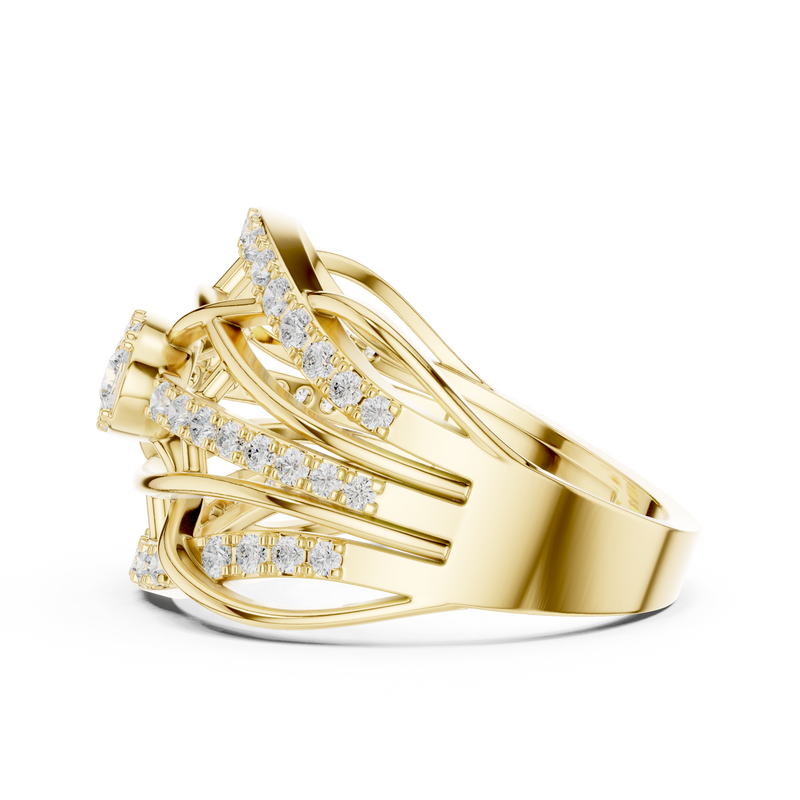 Ladies Ring DDLR-769@7 - Yellow Gold - Image