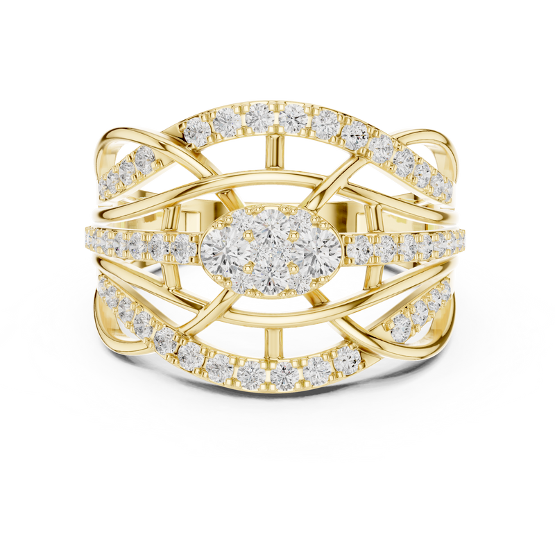 Ladies Ring DDLR-769@7 - Yellow Gold - Image