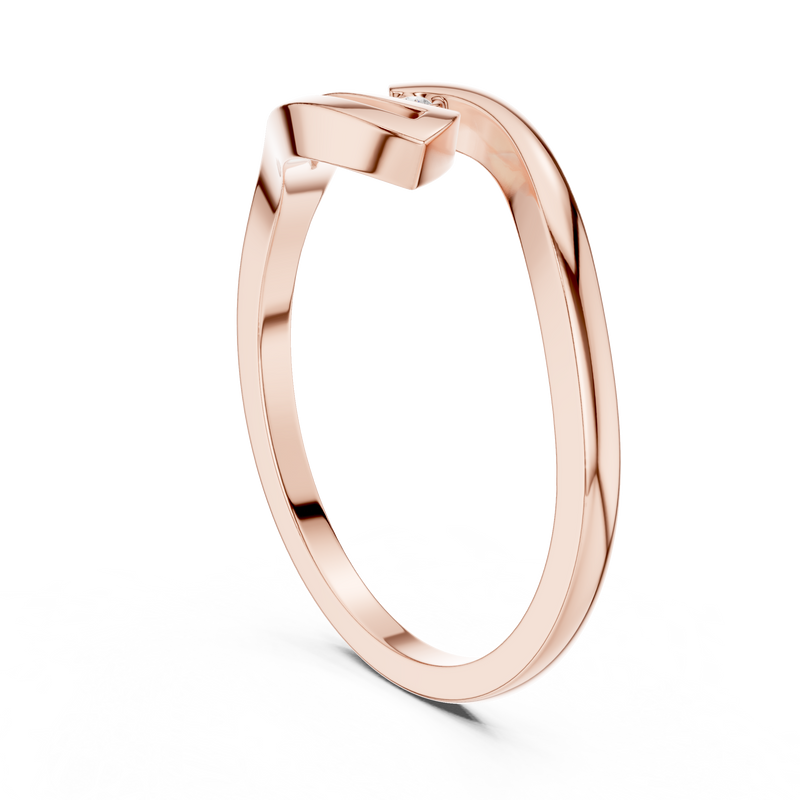 Ladies Ring DDLR-811@7 - Rose Gold - Image