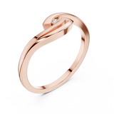 Ladies Ring DDLR-811@7 - Rose Gold - Image