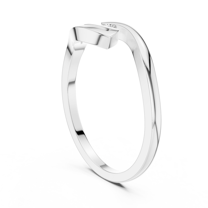 Ladies Ring DDLR-811@7 - White Gold - Image