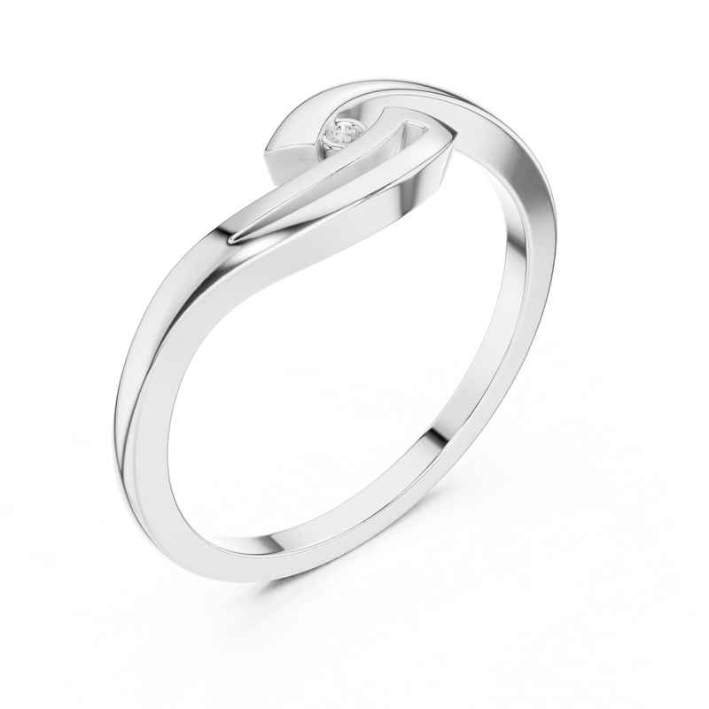 Ladies Ring DDLR-811@7 - White Gold - Image