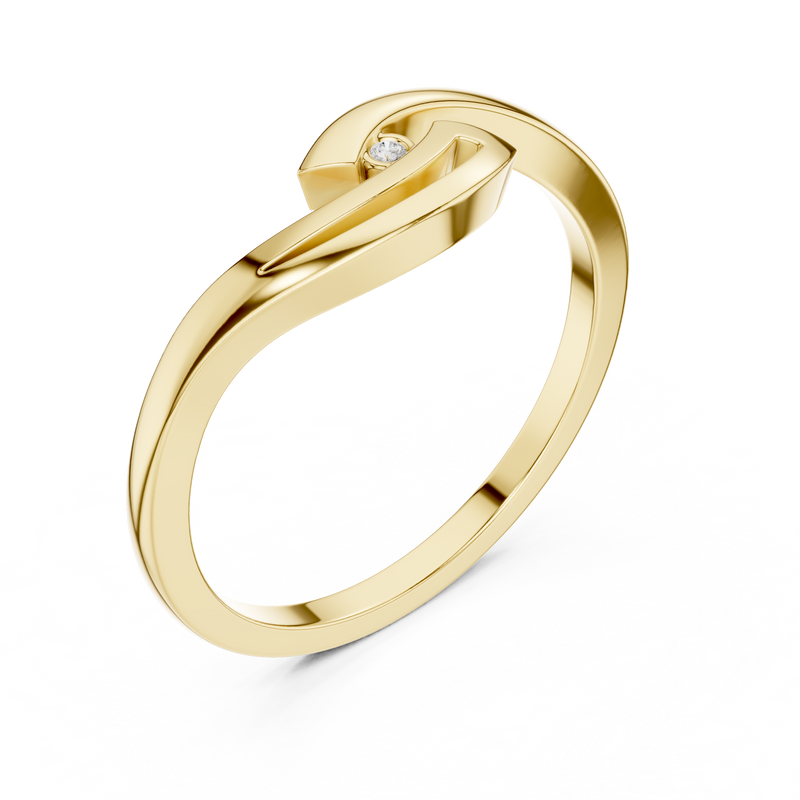 Ladies Ring DDLR-811@7 - Yellow Gold - Image