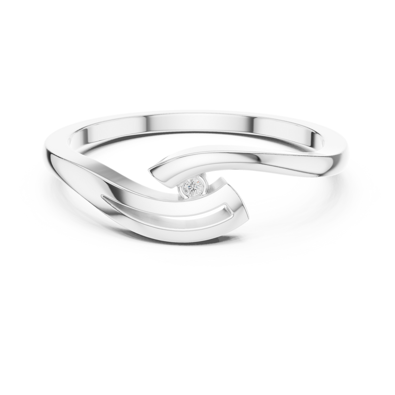 Ladies Ring DDLR-811@7 - White Gold - Image
