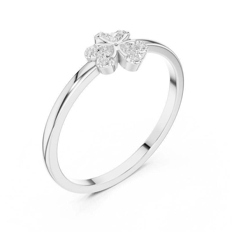 Ladies Ring DDLR-812@7 - White Gold - Image