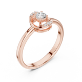 Ladies Ring DDLR-844@7 - Rose Gold - Image