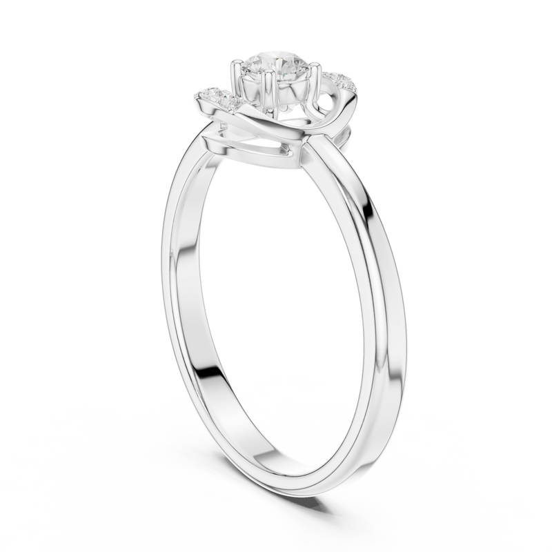 Ladies Ring DDLR-844@7 - White Gold - Image
