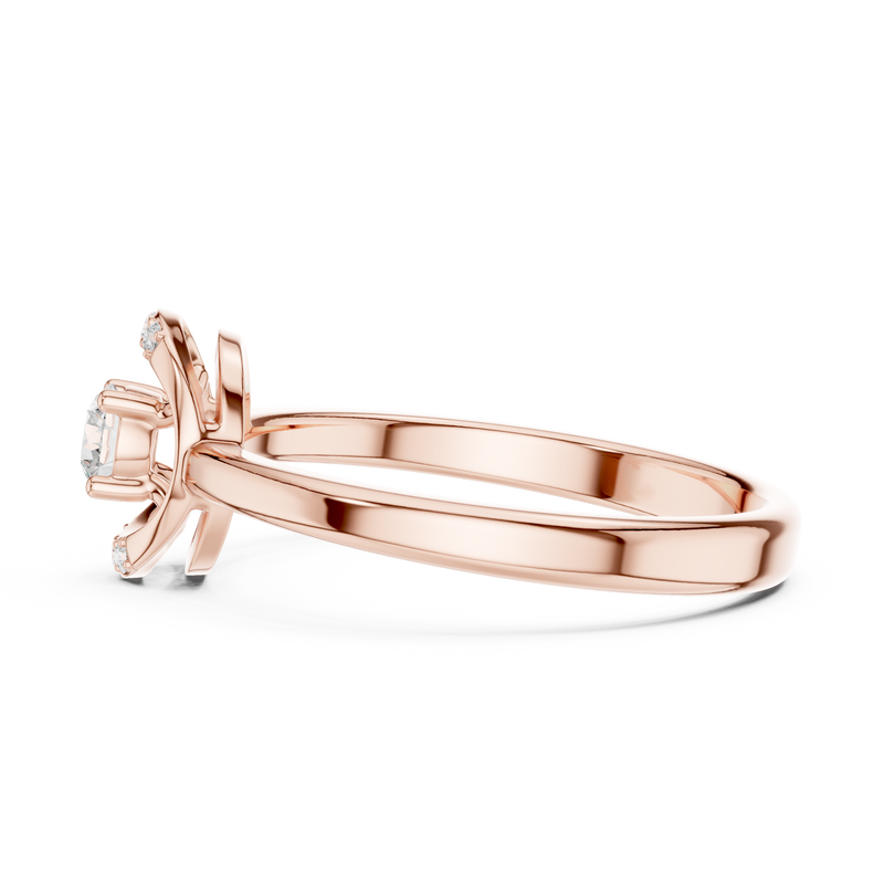 Ladies Ring DDLR-844@7 - Rose Gold - Image