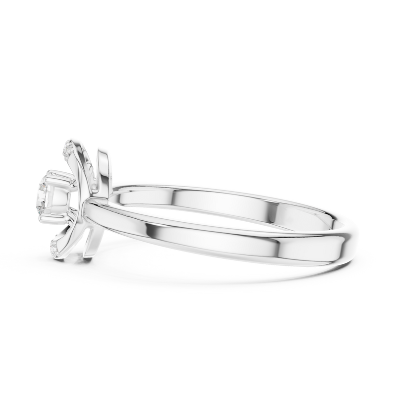 Ladies Ring DDLR-844@7 - White Gold - Image