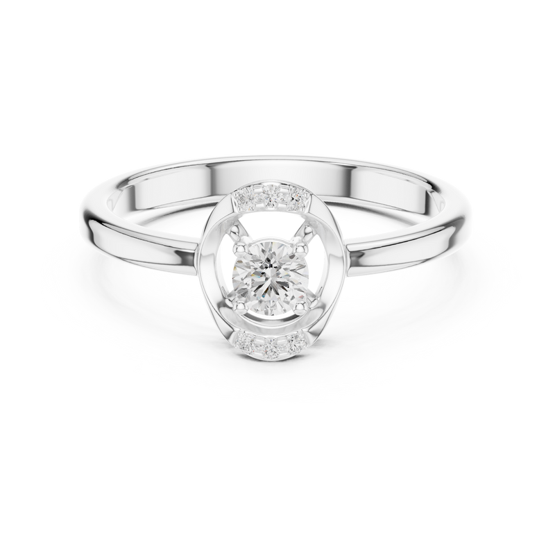 Ladies Ring DDLR-844@7 - White Gold - Image