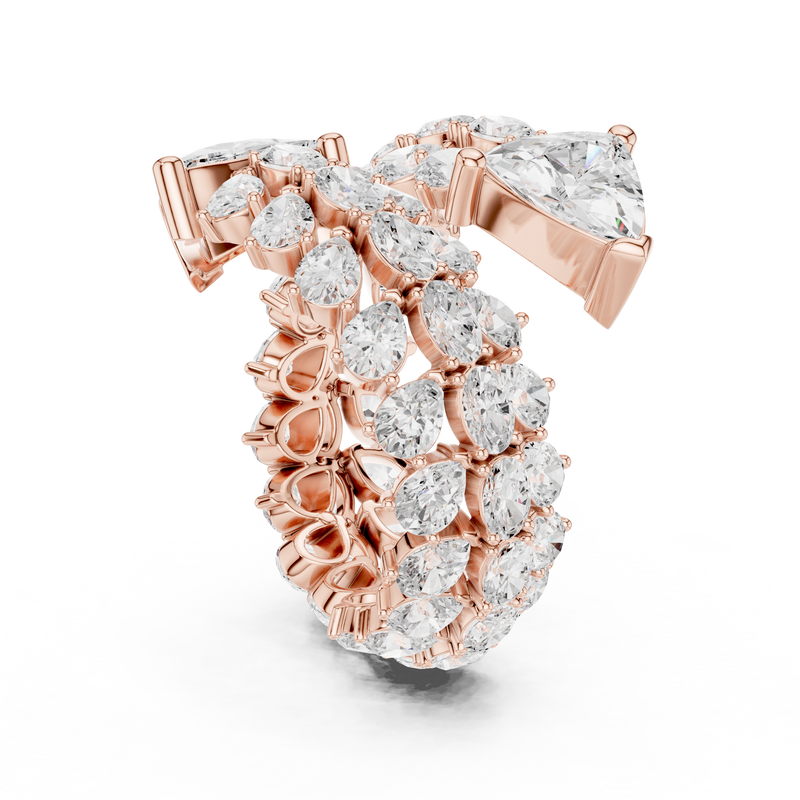 Ladies Ring DDLR-845@7 - Rose Gold - Image