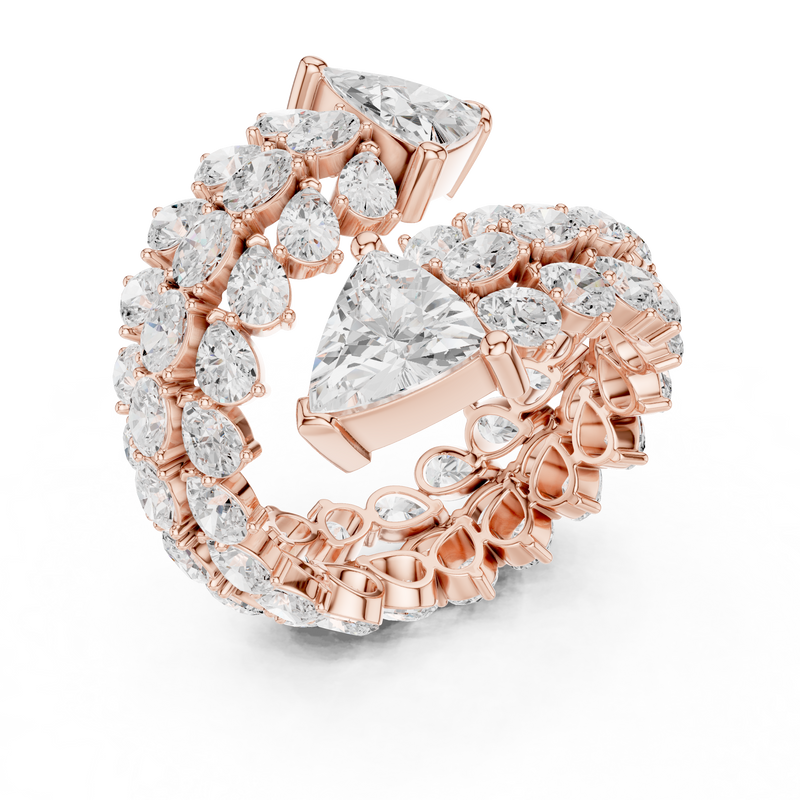 Ladies Ring DDLR-845@7 - Rose Gold - Image
