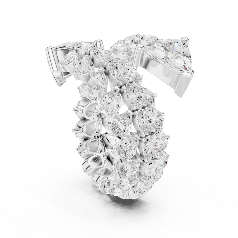Ladies Ring DDLR-845@7 - White Gold - Image