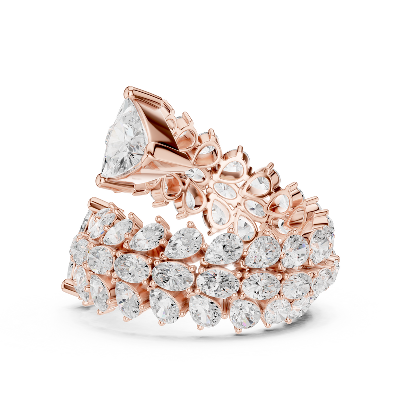 Ladies Ring DDLR-845@7 - Rose Gold - Image