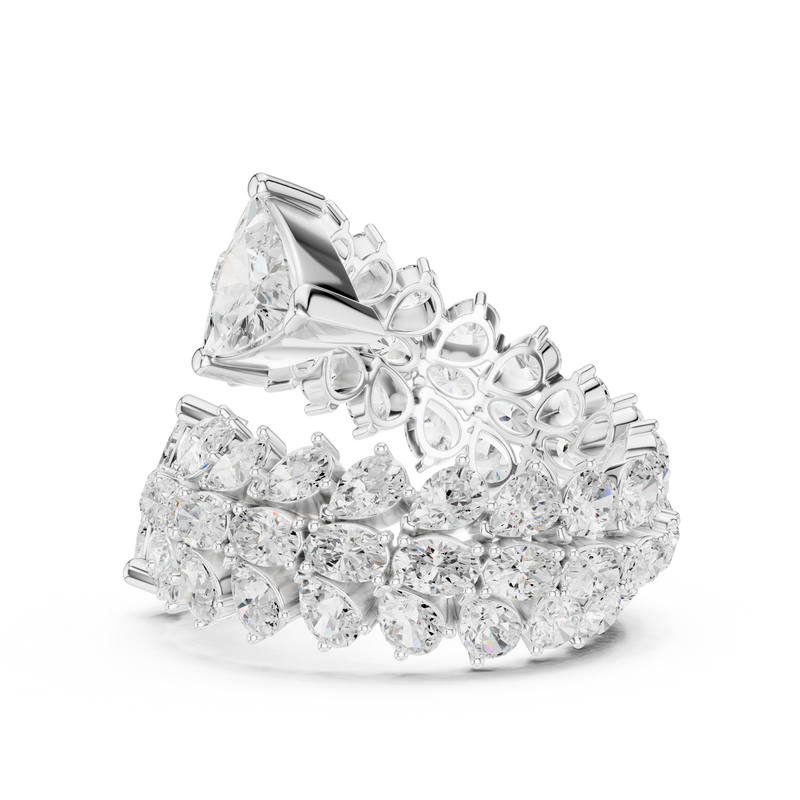 Ladies Ring DDLR-845@7 - White Gold - Image