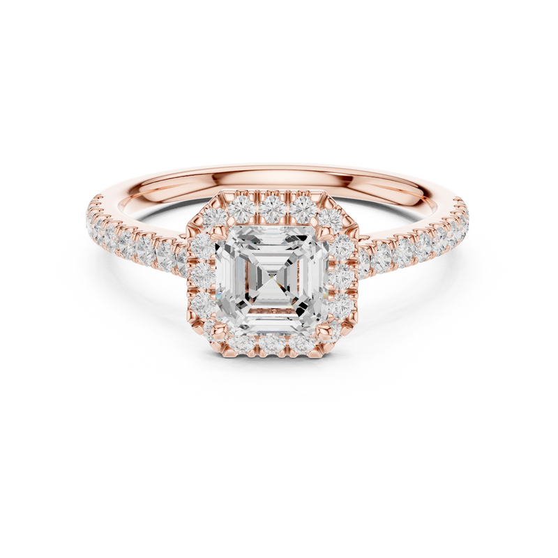 Ladies Ring DDLR-916@7 - Rose Gold - Image