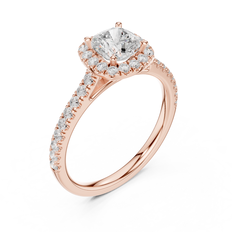 Ladies Ring DDLR-917@7 - Rose Gold - Image
