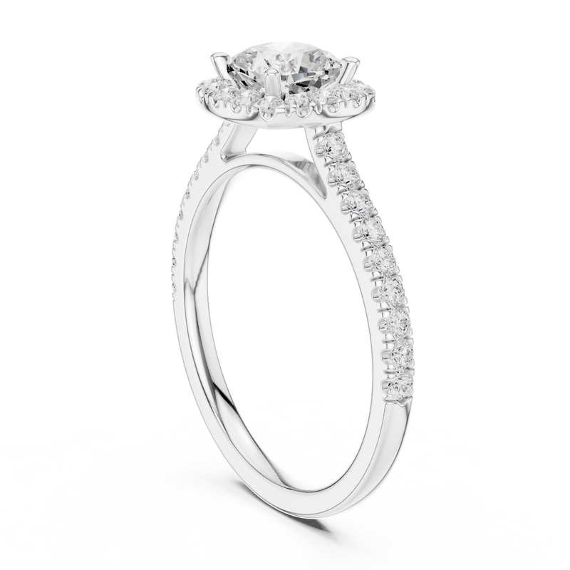 Ladies Ring DDLR-917@7 - White Gold - Image