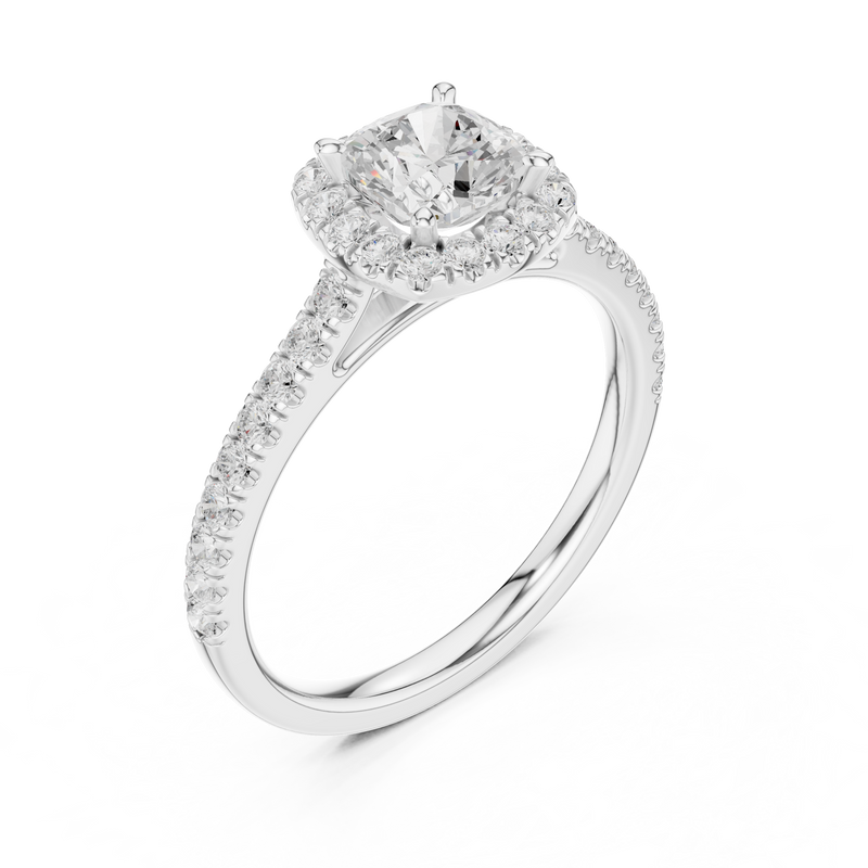 Ladies Ring DDLR-917@7 - White Gold - Image