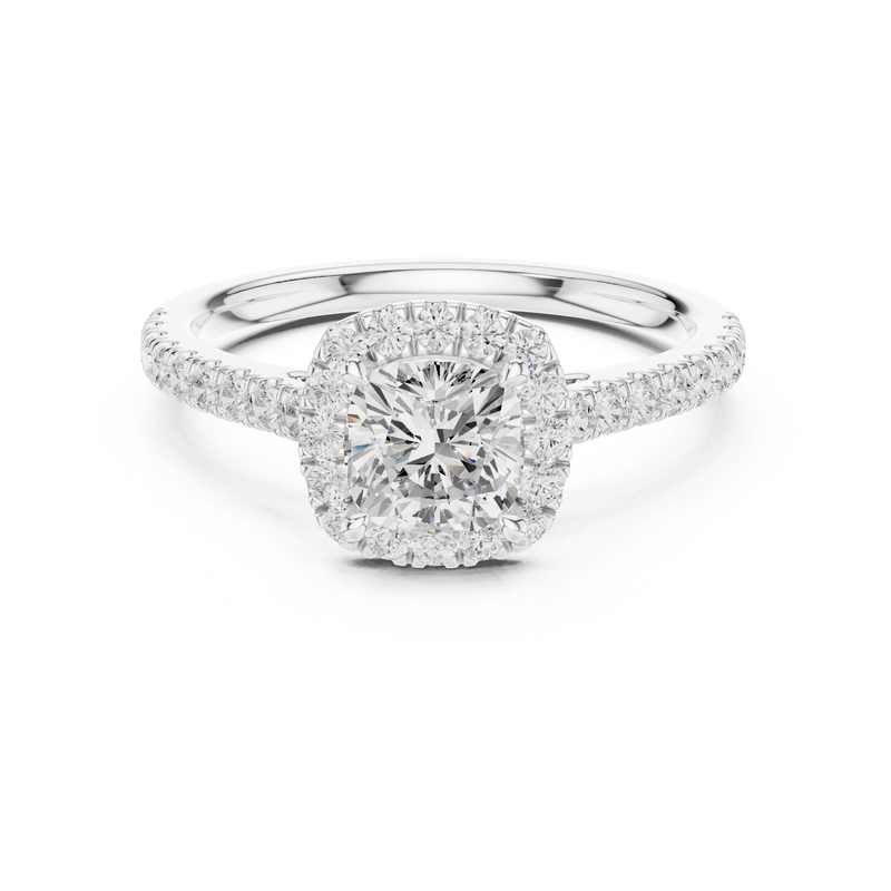 Ladies Ring DDLR-917@7 - White Gold - Image