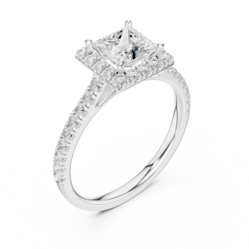 Ladies Ring DDLR-919@7 - White Gold - Image