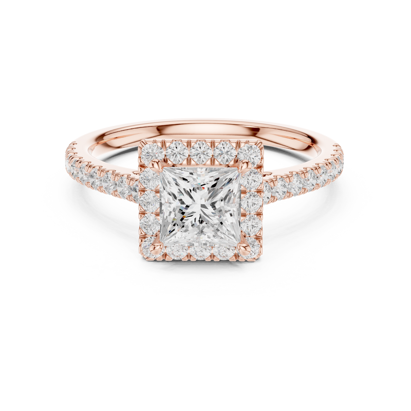 Ladies Ring DDLR-919@7 - Rose Gold - Image