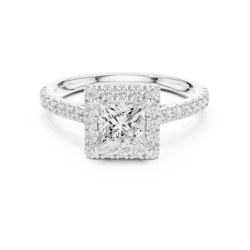 Ladies Ring DDLR-919@7 - White Gold - Image