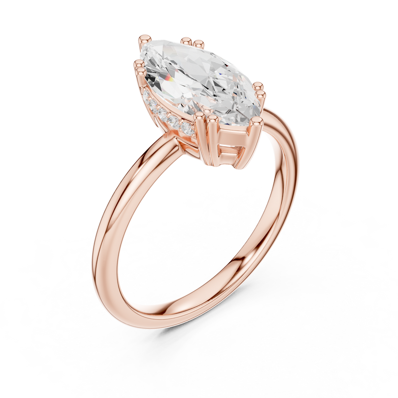 Ladies Ring DDLR-926@7 - Rose Gold - Image
