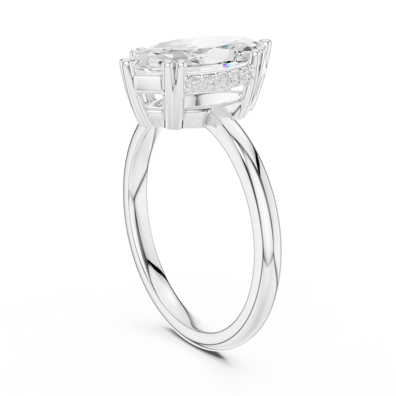 Ladies Ring DDLR-926@7 - White Gold - Image